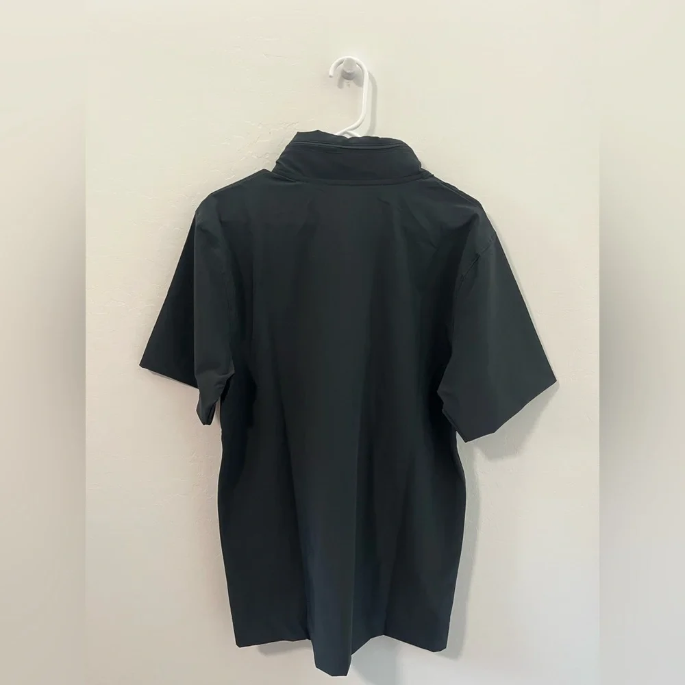 New Nike Short-Sleeve Black Woven Football Coach Hoodie FJ9548-014 Mens S - Picture 5 of 6